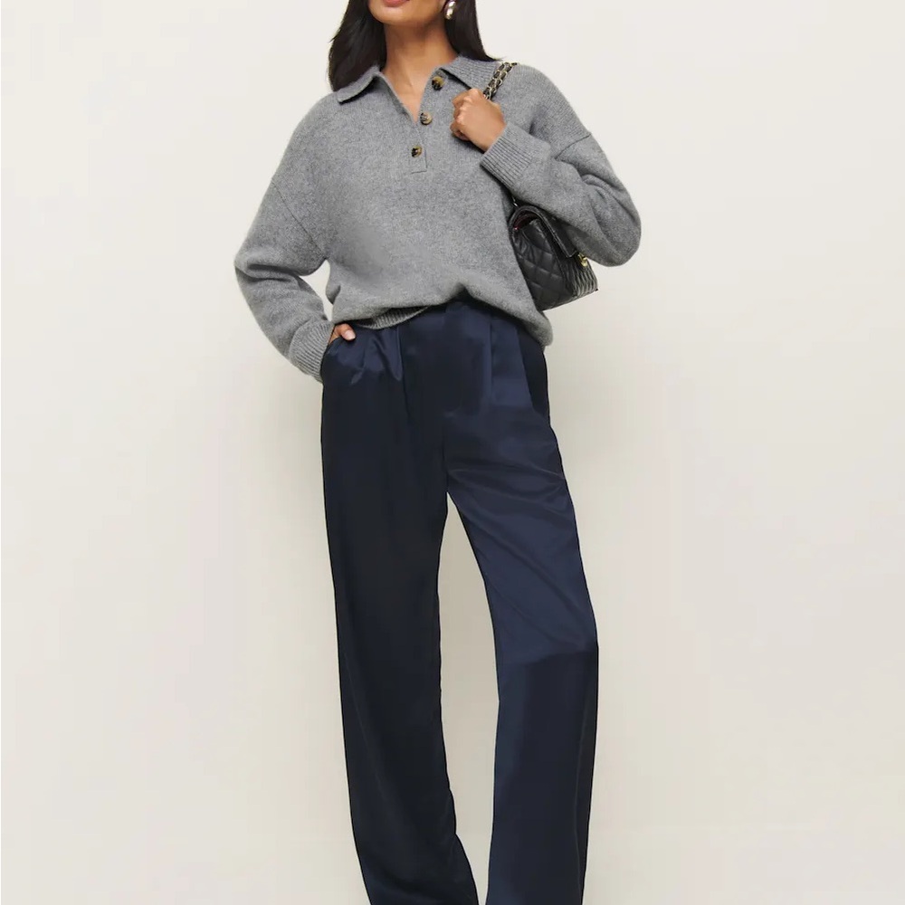 Brooklyn Cashmere Polo Sweater - Picture 3 of 3